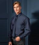 Premier PR200 Men's Formal Poplin Long Sleeve Shirt Dark Grey 18.5