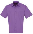 Premier PR200 Men's Formal Poplin Long Sleeve Shirt Dark Grey 19