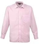 Premier PR200 Men's Formal Poplin Long Sleeve Shirt Dark Grey 19