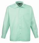 Premier PR200 Men's Formal Poplin Long Sleeve Shirt Dark Grey 19