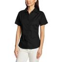 Premier Short Sleeve Poplin Blouse / Plain Work Shirt Aubergine 20