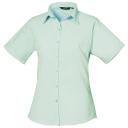Premier Short Sleeve Poplin Blouse / Plain Work Shirt Bottle 10