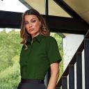 Premier Short Sleeve Poplin Blouse / Plain Work Shirt Bottle 16