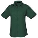 Premier Short Sleeve Poplin Blouse / Plain Work Shirt Bottle 16