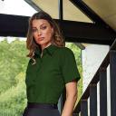 Premier Short Sleeve Poplin Blouse / Plain Work Shirt Bottle 8