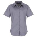 Premier Short Sleeve Poplin Blouse / Plain Work Shirt Burgundy 22