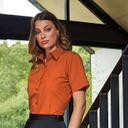 Premier Short Sleeve Poplin Blouse / Plain Work Shirt Lime 8