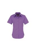 Premier Short Sleeve Poplin Blouse / Plain Work Shirt Navy 18