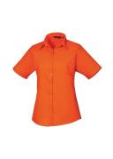Premier Short Sleeve Poplin Blouse / Plain Work Shirt Navy 18