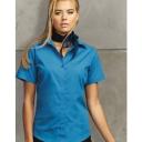 Premier Short Sleeve Poplin Blouse / Plain Work Shirt Orange 22