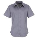 Premier Short Sleeve Poplin Blouse / Plain Work Shirt Red 12