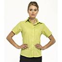 Premier Short Sleeve Poplin Blouse / Plain Work Shirt White 16