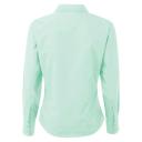 Premier Womens/Ladies Poplin Long Sleeve Blouse / Plain Work Shirt Aqua Work Shirt