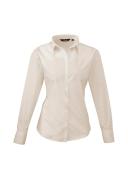 Premier Womens/Ladies Poplin Long Sleeve Blouse / Plain Work Shirt Hot Pink 10