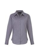 Premier Womens/Ladies Poplin Long Sleeve Blouse / Plain Work Shirt Hot Pink 20