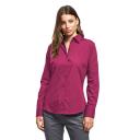 Premier Womens/Ladies Poplin Long Sleeve Blouse / Plain Work Shirt Hot Pink 20