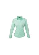 Premier Womens/Ladies Poplin Long Sleeve Blouse / Plain Work Shirt Hot Pink 20