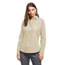 Premier Womens/Ladies Poplin Long Sleeve Blouse / Plain Work Shirt Natural 6
