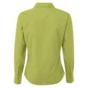 Premier Womens/Ladies Poplin Long Sleeve Blouse / Plain Work Shirt Purple 24