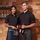Premier Womens/Ladies Roll Sleeve Poplin Shirt Black S