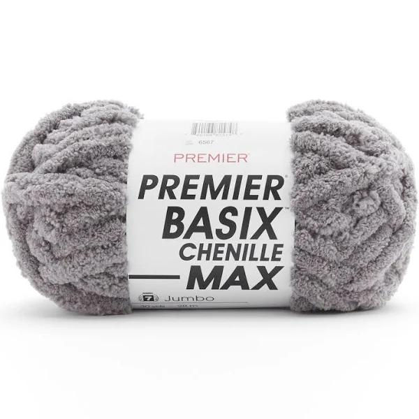Premier Yarns Basix Chenille Max Yarn - Pewter 200g