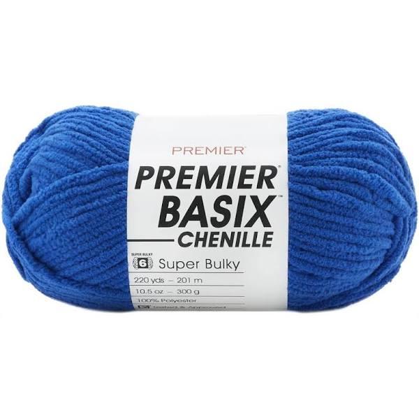 Premier Yarns Basix Chenille Yarn - True Blue 300g