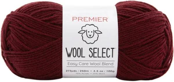 Premier Yarns Wool Select Yarn Burgundy