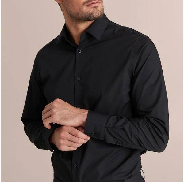 Preview Long Sleeve Business Shirt | Black