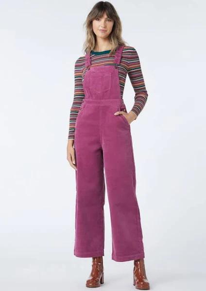 Princess Highway - Women's Casey Cord Overalls 18 / Pink
