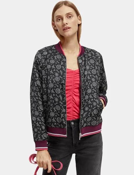 Printed Reversible Padded Bomber Jacket