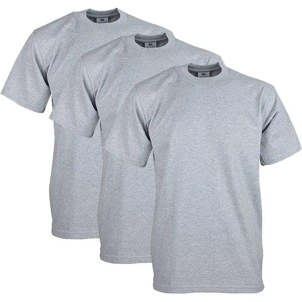 Pro Club Men's 3-Pack Heavyweight Cotton Short Sleeve Crew Neck T-Shirt