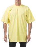 Pro Club Men's Heavyweight Cotton Short Sleeve Crew Neck T-Shirt, Yellow, X-Large