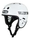 Pro-Tec Gloss White Fullcut Certified Skateboarding Helmet