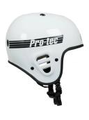Pro-Tec Gloss White Fullcut Certified Skateboarding Helmet