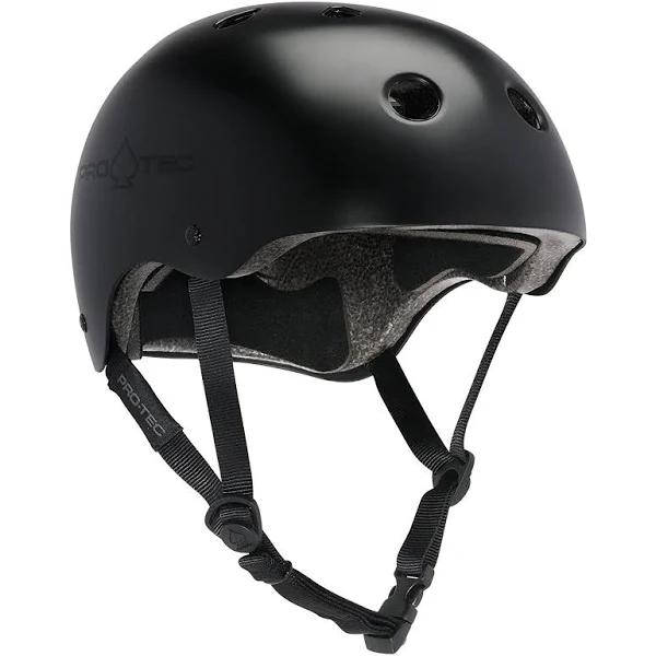 Pro-Tec Satin Black Classic Certified Skateboarding Helmet