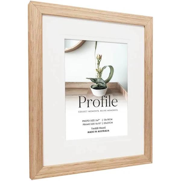 Profile Deluxe Victorian Ash - Timber Photo Frame | PhotoXpert 5x7" 13x18cm Unmatted