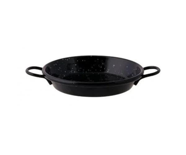 Pujadas Enamel 42cm Paella Pan Black