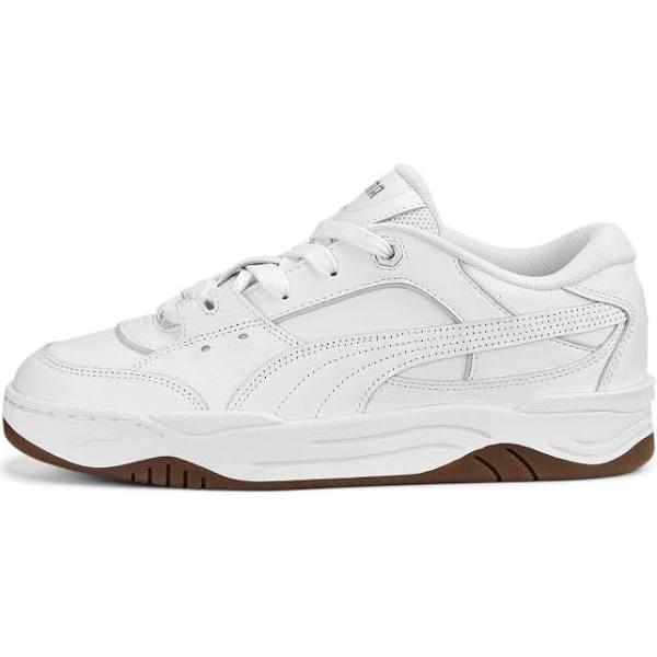 PUMA-180 Leather Unisex Sneakers in White/Gum, Size 7