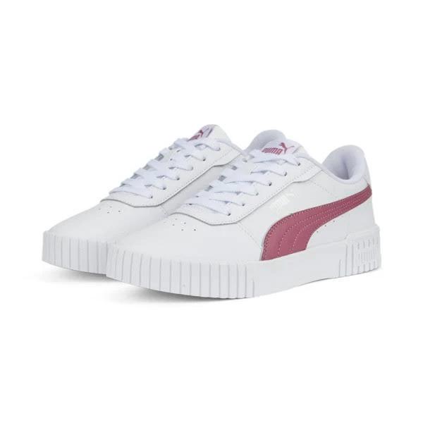 Puma Adult Womens Carina 2.0 Lifestyle Sneakers Puma White Dusty Orchid Puma S US 9