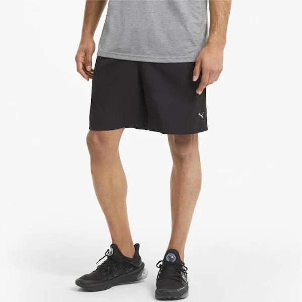 Puma Boy's Active Short Black Logo Amplified Interlock Essential Athletic Shorts XL