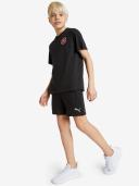 Puma - Boy's Black Shorts - 8" Evostripe Shorts - Kids-Teens - Size 13-14YRS at The Iconic