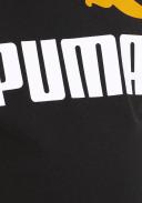 Puma Boys Short Sleeve Logo Tee - Black-Tangarine
