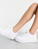Puma Cali Dream Sneakers in White and Light Blue