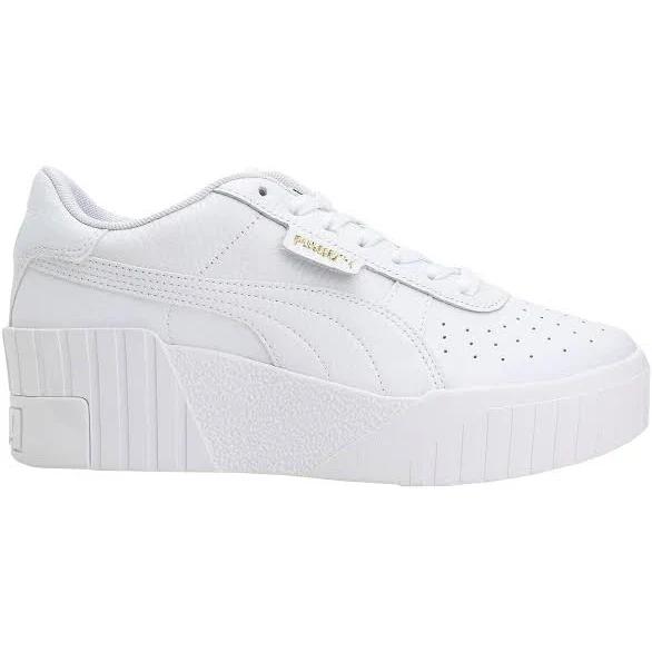 Puma, Cali Wedge Women's Sneakers, Female, White, 9.5, Footwear