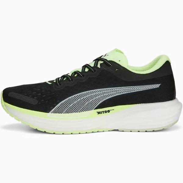 Puma Deviate Nitro 2 Run 75 Running Shoes Black Light Green - 46