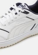 Puma Doublecourt Shoes White Navy Blue - 36