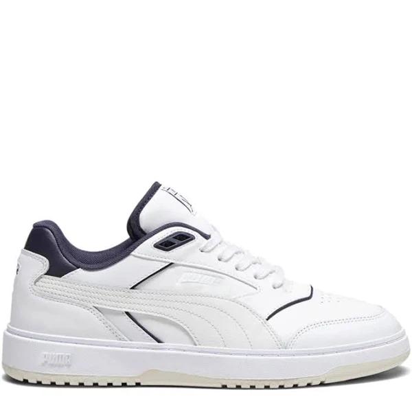 Puma Doublecourt Shoes White Navy Blue - 42.5