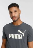 Puma Ess Logo Tee Charcoal S