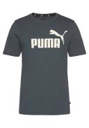 Puma Ess Logo Tee Charcoal S