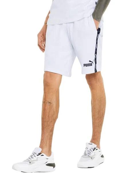 Puma Ess+ Tape 9 Shorts White XL Man